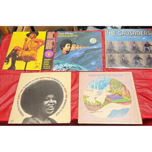Lot of 5 Soul Jazz Funk Vinyl LPs – Roberta Flack, Crusaders, Stanley Clarke Unt